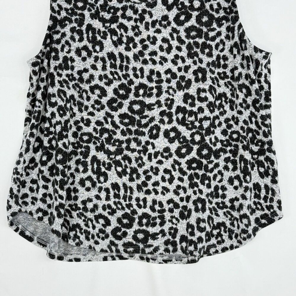 New York & Company Knit Animal Print Tank Top Women’s Size 2XL Grey - Picture 3 of 10
